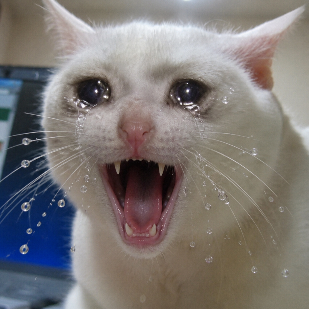 Screaming Crying Cat